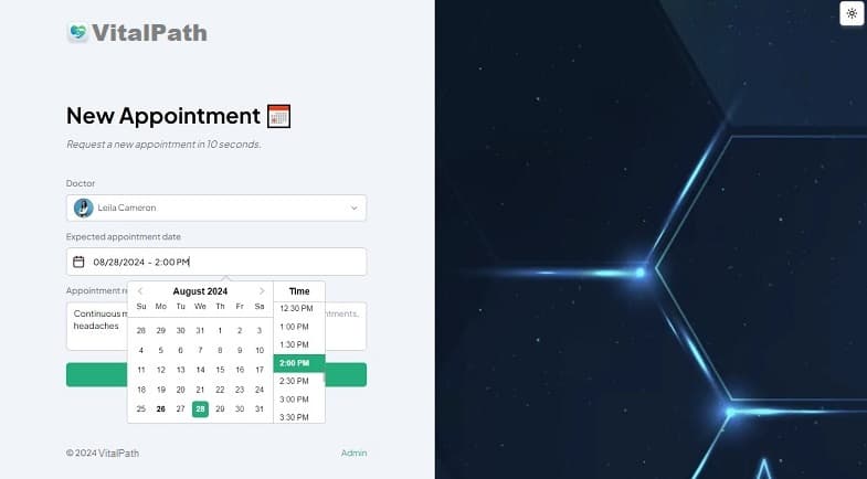 LoginPage screenshot